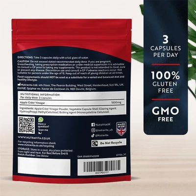 Apple Cider Vinegar 1800mg - with The Mother