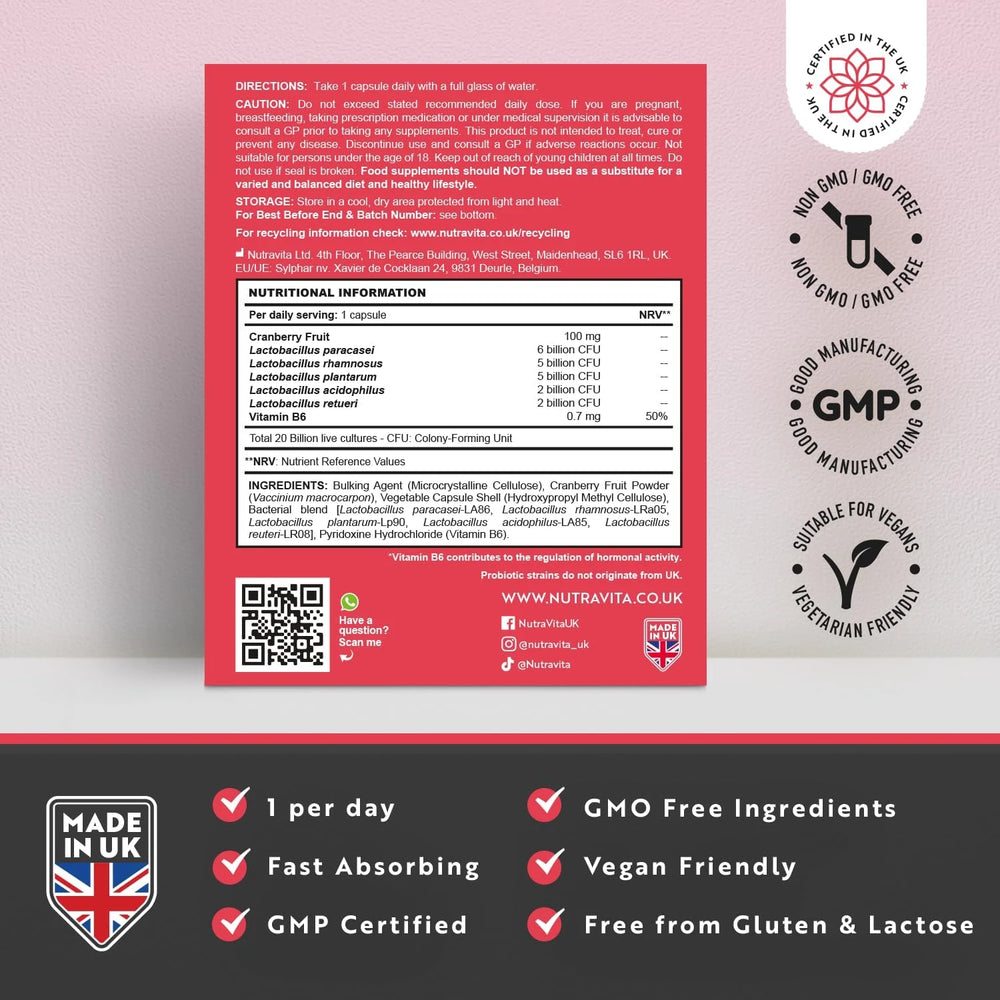 Probiotics for Women - 20 Billion CFU with 5 Live Strains