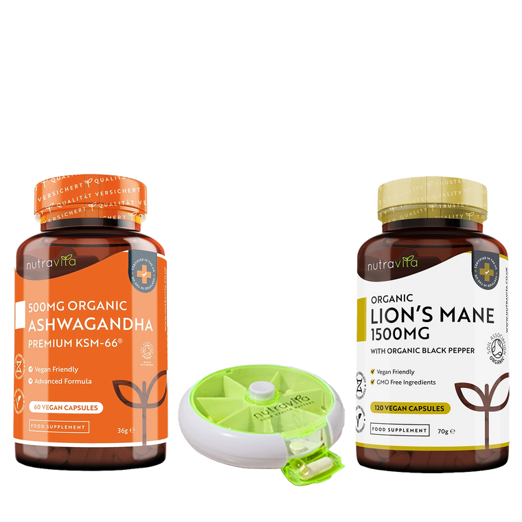Lions Mane and Ashwagandha
