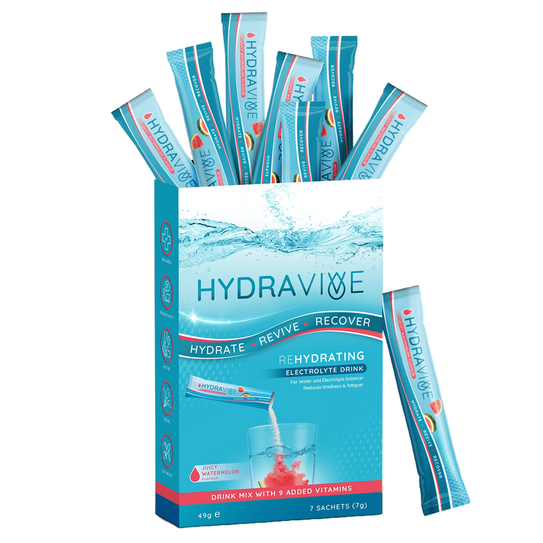 Hydravive Rapid Rehydration Electrolytes Powder - 21 Pack Watermelon
