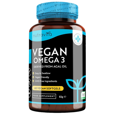 Vegan Omega 3 with 600mg DHA & 300mg EPA