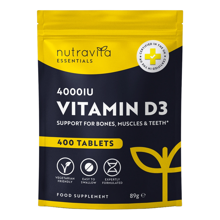 Vitamin D3 4000 IU Essentials 400 Tablets